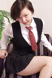 Petite Teen In School Uniform